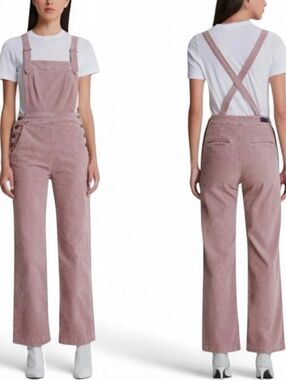 AG ADRIANO GOLDSCHMEID The Gwendolyn Low Back Overalls in Dusty Rose - Medium